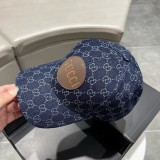 Gucci Classic Leather Logo Baseball Hat Unisex Casual Hat