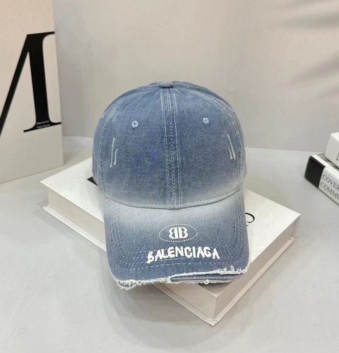 Balenciaga Cool Hole Washed Baseball Hat Unisex Casual Versatile Hat
