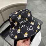 Gucci Fashion Full Cartoon GG Printed Fisherman Hat
