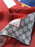 Gucci Classic Box Print Twill Silk Scarf 90 * 90cm