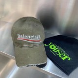 Balenciaga High Street Logo Embroidered Washed Baseball Hat