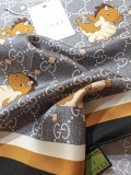Gucci Chinese Loong Baby Twill Silk Square 90 * 90cm
