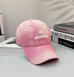 Balenciaga Fashion Gradient Logo Casual Baseball Hat