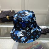 Louis Vuitton Couple Fashion Contrast Color Casual Fisherman Hat