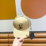 Louis Vuitton Versatile Embroidered Baseball Hat Couple Sunshade Duck Tongue Hat