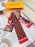 Louis Vuitton Monogram Confidential Double Layered Silk Headband Strap 8 * 120cm