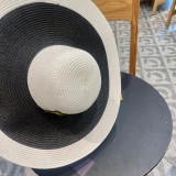 Louis Vuitton Sun Shaded Big brim Straw Hat Simple and Versatile Straw Hat