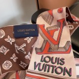 Louis Vuitton Light Luxury Silk Double Layer Headband Tie 8 * 120cm
