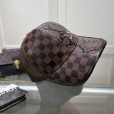 Louis Vuitton Embroidered Logo Baseball Hat Unisex Versatile Sunshade Duck Tongue Hat