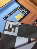 Fendi Fashion Color Block FF Twill Silk Square Scarf 90 * 90cm