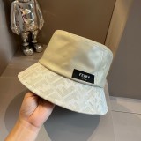 Fendi Spliced Wash Leather FF New Fisherman Hat