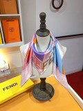 Fendi Light Luxury Colored Palace Twill Silk Square Scarf 90 * 90cm