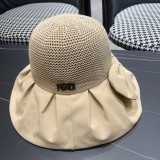 Fendi Fashion Spliced Bow Fisherman Hat