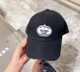 Prada Classic Blur Logo Baseball Hat Versatile Couple Duck Tongue Hat