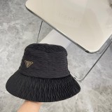 Prada Couple Folded Triangle Sunshade Fisherman Hat