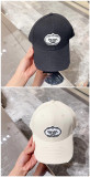 Prada Classic Blur Logo Baseball Hat Versatile Couple Duck Tongue Hat