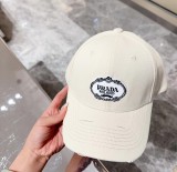 Prada Classic Blur Logo Baseball Hat Versatile Couple Duck Tongue Hat