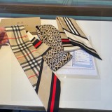 Burberry Fashion Plaid Printed Silk Scarf 8 * 180cm