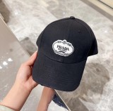 Prada Classic Blur Logo Baseball Hat Versatile Couple Duck Tongue Hat