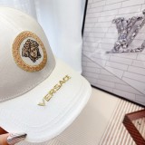 Versace Classic Embroidered Logo Baseball Hat Unisex Versatile Sunshade Duck Tongue Hat