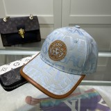 Versace Classic Embroidered Logo Baseball Hat Unisex Versatile Sunshade Duck Tongue Hat