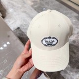 Prada Classic Blur Logo Baseball Hat Versatile Couple Duck Tongue Hat