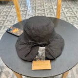 Burberry Bow Sun Hat Women's Sun Protection Big Brim Hat
