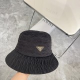 Prada Couple Folded Triangle Sunshade Fisherman Hat