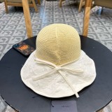 Prada Outdoor Sunscreen Spliced Fisherman Hat Versatile Sunshade Hat