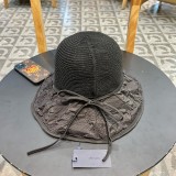 Prada Outdoor Sunscreen Spliced Fisherman Hat Versatile Sunshade Hat