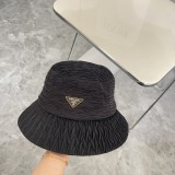 Prada Couple Folded Triangle Sunshade Fisherman Hat