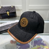 Versace Classic Embroidered Logo Baseball Hat Unisex Versatile Sunshade Duck Tongue Hat