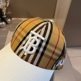 Burberry Contrast Embroidered Logo Baseball Hat Couple Seasonal Sunscreen Hat