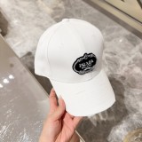 Prada Classic Blur Logo Baseball Hat Versatile Couple Duck Tongue Hat