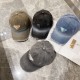 Prada Classic Classic Triangle Baseball Hat Baseball Hat Couple Versatile Washed Duck Tongue Hat