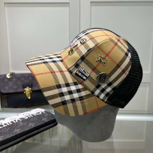 Burberry Fashion Simple Mesh Panel Baseball Hat Couple Breathable Sunscreen Hat