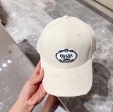 Prada Classic Blur Logo Baseball Hat Versatile Couple Duck Tongue Hat