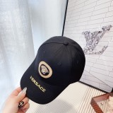 Versace Classic Embroidered Logo Baseball Hat Unisex Versatile Sunshade Duck Tongue Hat