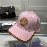 Versace Classic Embroidered Logo Baseball Hat Unisex Versatile Sunshade Duck Tongue Hat