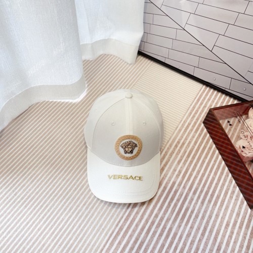 Versace Classic Embroidered Logo Baseball Hat Unisex Versatile Sunshade Duck Tongue Hat
