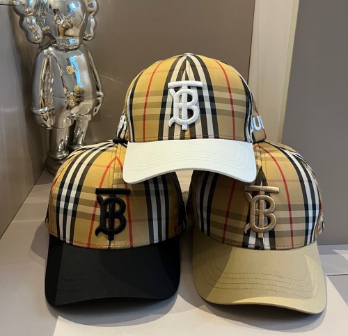 Burberry Contrast Embroidered Logo Baseball Hat Couple Seasonal Sunscreen Hat