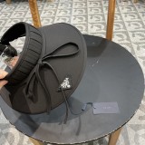 Prada Outdoor Sunscreen Open Top Hat Sweet Bow Versatile Sunshade Hat
