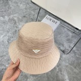 Prada Couple Folded Triangle Sunshade Fisherman Hat