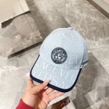 Versace Fashion Contrast Embroidered Logo Baseball Hat Versatile Couple Sunscreen Hat