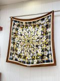 Burberry Fashion Light Luxury Flower Plaid Printed Silk Square Scarf 90 * 90cm