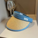 Burberry Fashion Outdoor Sunshade Weaving Open Top Straw Hat