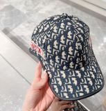 Dior Old Flower Embroidered Baseball Hat Couple Sunshade Hat