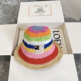 Loewe Rainbow Hollow Woven Fisherman Hat