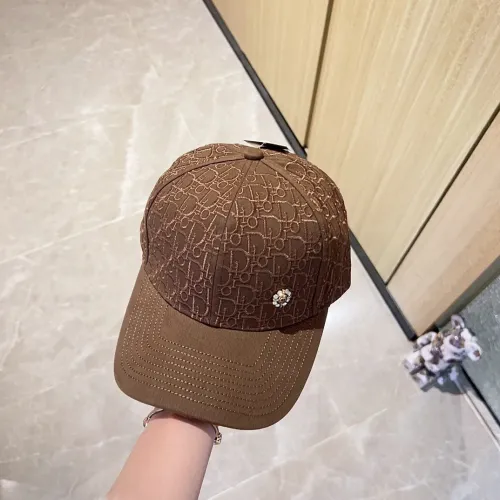Dior High Street Full Logo Embroidered Baseball Hat Versatile Couple Sunshade Hat