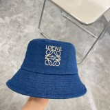 Loewe Couple Embroidered Logo Fisherman Hat Versatile Sunshade Hat